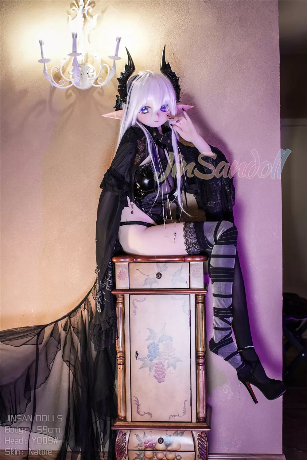 WM S-TPE 159cm (5ft2) Anime TPE Sex Doll with PVC Head #Y009